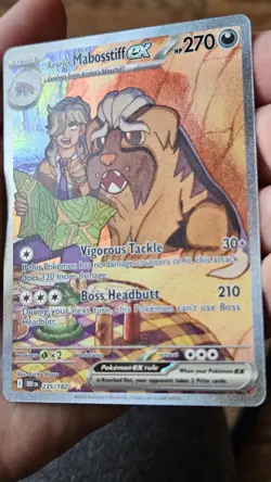 Pokemon TCG Arven's Mabosstiff EX #235/182 Sv10: Destined Rivals SIR - Image 5