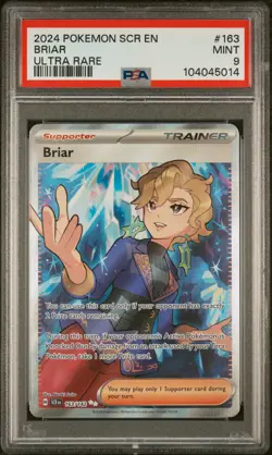 2024 POKEMON SCR EN-STELLAR CROWN ULTRA RARE #163 BRIAR PSA 9 - Image 1