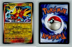 Zapdos - 065/167 Twilight Masquerade REVERSE Holo Rare Pokemon - NM/MINT - Image 1