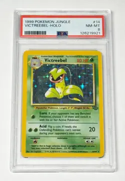1999 Pokemon Jungle Unlimited 14/64 Victreebel Holo Rare PSA 8 NM - Image 1