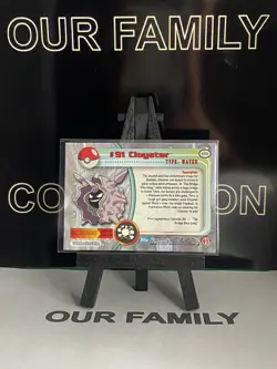NM/Mint 2000 Pokemon CLOYSTER #91 Topps Blue Logo 1st Ed TV Animation Edition - Image 4