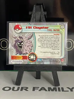 NM/Mint 2000 Pokemon CLOYSTER #91 Topps Blue Logo 1st Ed TV Animation Edition - Image 5