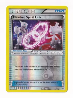 Pokemon XY BREAKthrough Reverse Holos #144/162 Mewtwo Spirit Link - Image 1