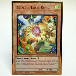 Yugioh Droll & Lock Bird MAGO-EN006 1st Edition Premium Gold Rare - NM - Image 1