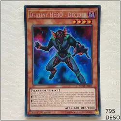 Destiny HERO - Decider - DESO-EN003 - Secret Rare 1st Edition Yugioh - Image 1