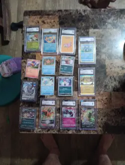 Pokemon Card Lot Graded and Ungraded Cards CGC AGS CCG Lot Of 8 Graded Rest Not - Image 1
