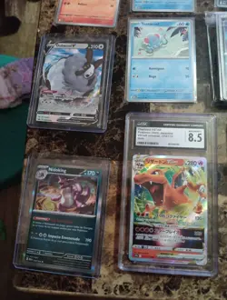 Pokemon Card Lot Graded and Ungraded Cards CGC AGS CCG Lot Of 8 Graded Rest Not - Image 2