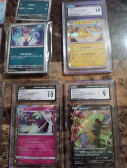 Pokemon Card Lot Graded and Ungraded Cards CGC AGS CCG Lot Of 8 Graded Rest Not - Image 3