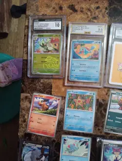 Pokemon Card Lot Graded and Ungraded Cards CGC AGS CCG Lot Of 8 Graded Rest Not - Image 5