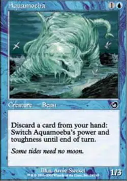 MTG magic cards 4x Aquamoeba Torment Light Play, English - Image 1