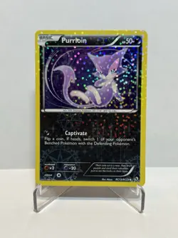 Pokemon TCG Purrloin Legendary Treasures Uncommon Card RC13/RC25 Radiant Holo - Image 1