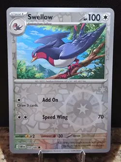 Rocket's Porygon2 154/182 Swellow 157/182 Destined Rivals Reverse Pokemon Cards - Image 5