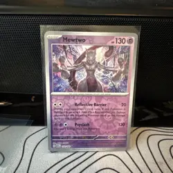 Pokemon TCG Mewtwo 150/165 Scarlet & Violet Holo Card Mint Condition - Image 1
