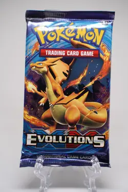 Pokemon TCG XY Evolutions Booster Pack Charizard Art Factory Sealed 10 Cards - Image 1