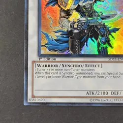 Yugioh TCG - X-Saber Wayne - 5DS3-EN042 - NM - 1st Edition - Super Rare - 2010 - Image 3