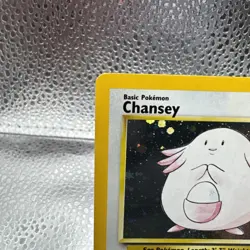 Chansey 3/130 Base Set 2 Holo Rare LP Vintage Pokemon TCG Card - Image 3