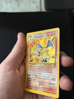 Charizard Holo - 4/130 - Base Set 2 Vintage Pokemon Card - HP (Swirl) - Image 4