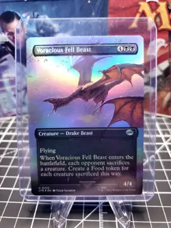 FOIL Voracious Fell Beast Borderless LOTR: Tales of Middle-earth #422 MTG NM - Image 1