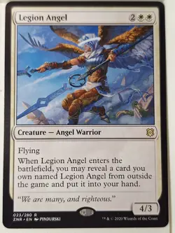 Legion Angel - Zendikar Rising - Magic the Gathering MTG Nice! - Image 1