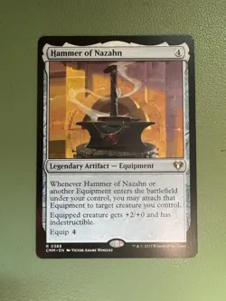 Hammer of Nazahn Commander Masters Regular, Near Mint - Image 1