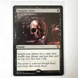 Vampiric Tutor Commander Legends Regular CMR #156 NM - Image 1