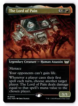 The Lord of Pain (Borderless) 3 Commander: Duskmourn: House of Horror Foil NM - Image 1