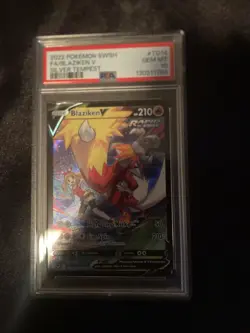 2022 Pokemon SWSH Blaizeken Silver Tempest Tg14 Full Art Trainer PSA 10 - Image 1