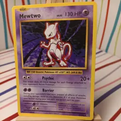 2016 Pokemon XY Evolutions Mewtwo 51/108 Rare Basic MP - Image 1