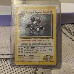 Pokemon TCG Lt. Surge's Magneton Gym Heroes 8/132 Holo Unlimited Rare - Image 3