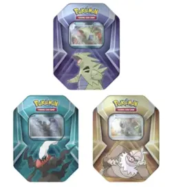 Tyranitar Slaking Darkrai Triple Whammy Tin Set of 3 Factory Sealed Pokemon - Image 2