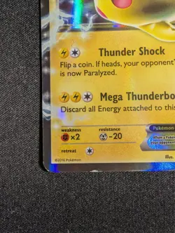 Pokemon Pikachu EX XY174 Ultra Rare Black Star Promo MP - Image 2