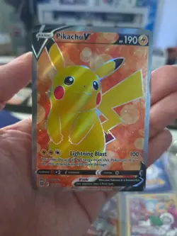 Pokemon TCG Pikachu V Sword & Shield Brilliant Stars 157/172 Full Art P4CK FRESH - Image 1