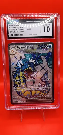 CGC 10 GEM MINT Gyarados ex 225/198 Scarlet Violet Base Holo Ultra Rare Pokemon - Image 1