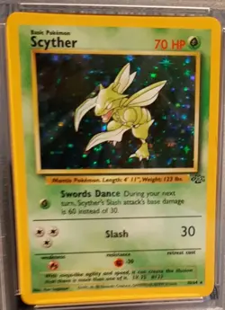 Scyther Holo, Pokemon TCG 1999 Jungle Unlimited, PSA 8 Grade - Image 3