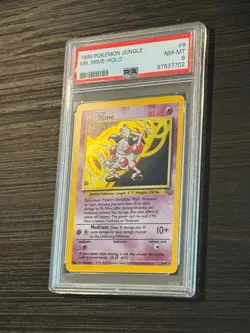 1999 POKEMON JUNGLE MR. MIME-HOLO 6/64 - PSA 8 - Image 2