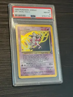1999 POKEMON JUNGLE MR. MIME-HOLO 6/64 - PSA 8 - Image 3