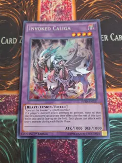 Yu-Gi-Oh! Invoked Caliga FUEN-EN027 Secret Rare 1st Edition Near Mint - Image 1
