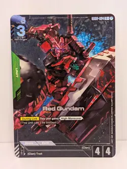 Red Gundam R+ GD02-024 Gundam Card Game TCG Dual Impact English NM - Image 1