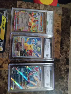 Pokemon TCG Lot Pikachu V Jumbo Promo Card And 7 Graded, 6 From Cgc And 1 Ags - Image 2