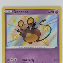Dedenne SV051/SV122 Baby Shiny NM Shining Fates Pokemon TCG Card - Image 2