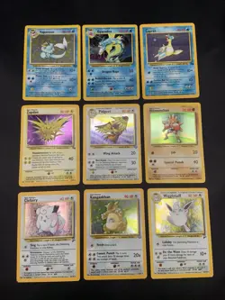 Vintage Pokemon Cards Rare Holo Lot WOTC 1999 MP/HP - Image 1