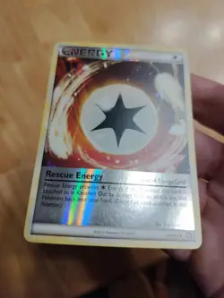 Pokemon Rescue Energy 90/102 Triumphant Reverse Holo Uncommon card MP 2010 - Image 2