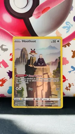 Pokemon TCG Hoothoot Astral Radiance Holo Rare Card TG12/TG30 NM Condition - Image 1