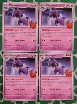 2023 Pokemon Halloween Trick or Trade: 4x #88 Mismagius cards - Image 1