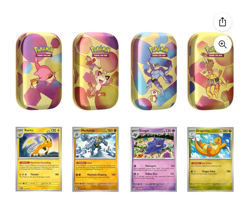 Pokemon 4 Mini Tins + 4 Promo Cards Bundle - 151 SAMS CLUB EXCLUSIVE CONFIRMED - Image 1