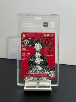 TAG GEM MINT 10 Monkey D. Luffy SR Promo 2025 ST21-014 One Piece Japanese Card - Image 1