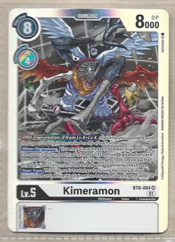 Digimon Card Game Kimeramon BT8-084 SR Foil - Image 1