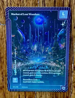 Wonders of the First MARKET Of LOST WONDERS -Foil Mythic 34/401 Boundless Land - Image 1