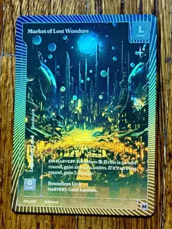 Wonders of the First MARKET Of LOST WONDERS -Foil Mythic 34/401 Boundless Land - Image 2
