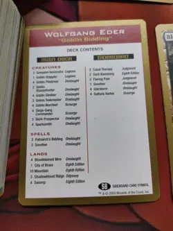 MTG Wolfgang Edgar World Championships Deck 2003 - Image 2